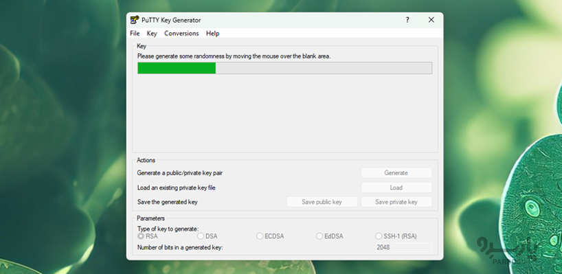 ایجاد و Generate کلید تصادفی در putty