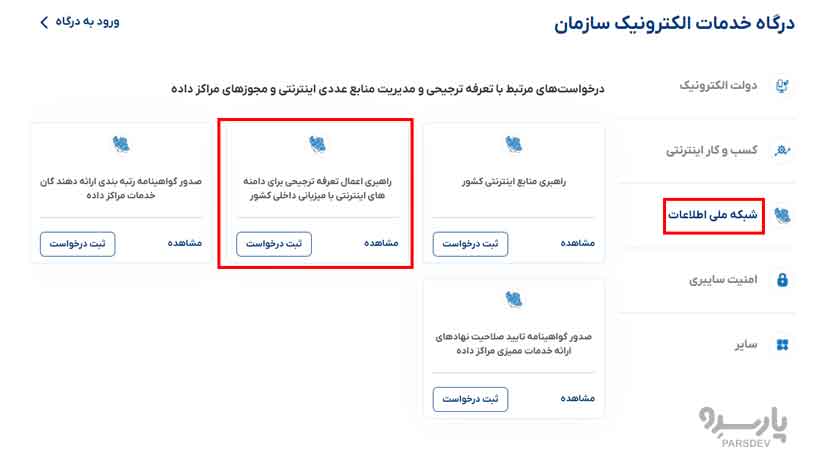 راهبری اعمال تعرفه ترجیحی برای دامنه‌های اینترنتی با میزبانی داخلی کشور